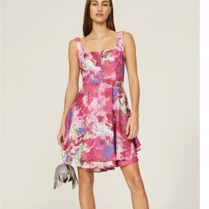 Esteban Cortazar Watercolor Corset Dress